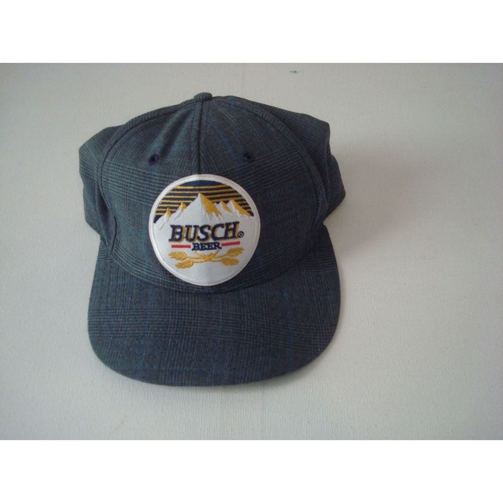 BUSCH BEER USA MAD SNAPBACK BEACH SKATE ADJUSTABLE HAT CAP DEADSTOCK VINTAGE U3